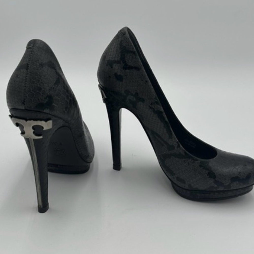 Tory Burch Snake Print Heels